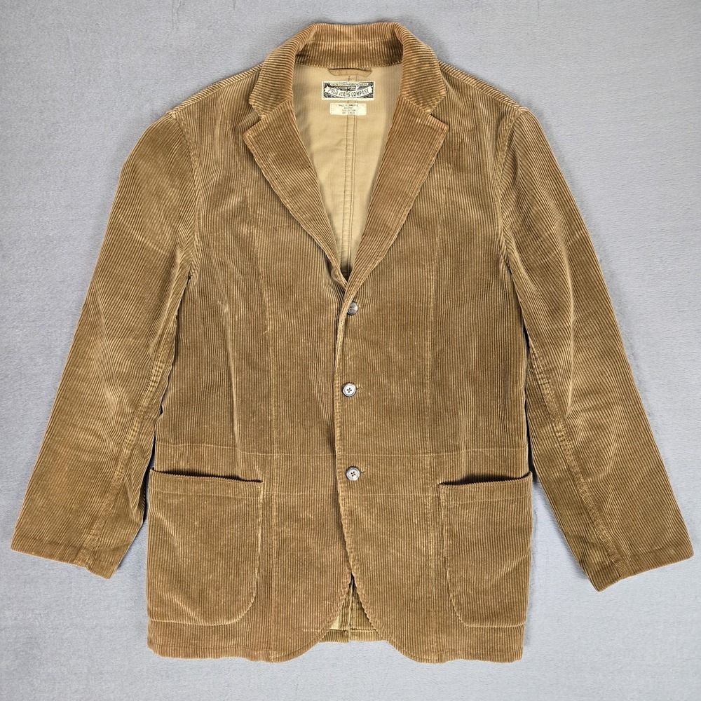 Ralph Lauren Polo Jeans Co Mens Large Corduroy Blazer Sport Coat Brown Cotton